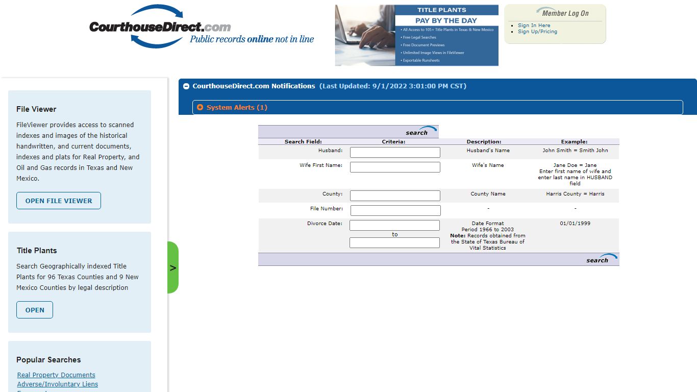 Texas Divorce Records | Search County Records for Divorce Certificate ...